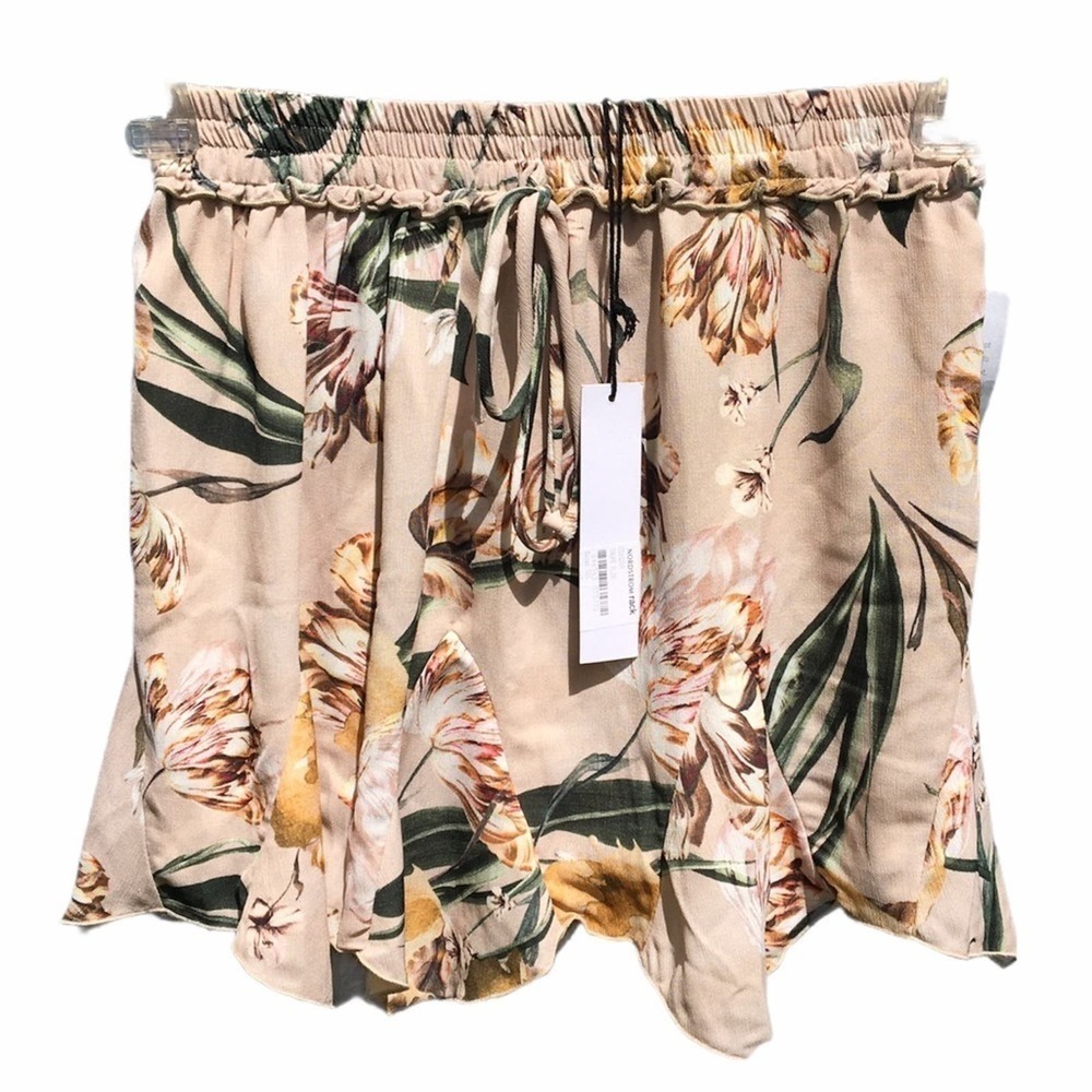 NWT NSR Floral Pull On Mini Skirt Size S v6x